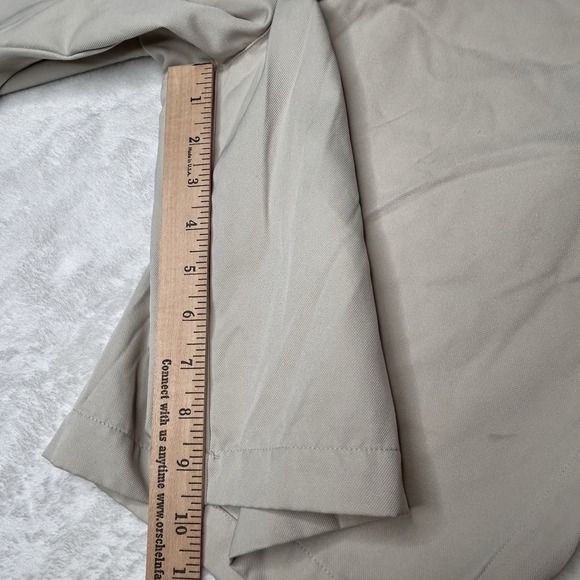 Nike Golf NikeFit Dry Tan Mens 34 Gripper‎ Waist Band Flat Front Shorts Chino - Picture 6 of 11